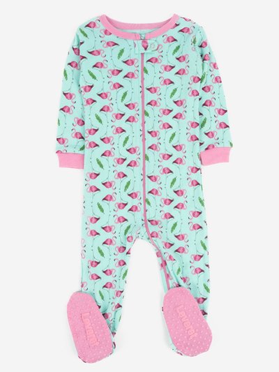 Leveret Kids Footed Flamingo Pajamas product