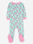 Kids Footed Flamingo Pajamas - Flamingo-aqua