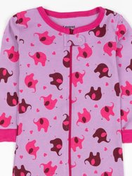 Kids Footed Flamingo Pajamas