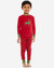 Kids Long Sleeve Cotton Pajamas - Reindeer-Red-Green