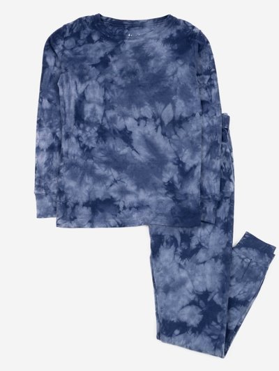 Leveret Kids Navy Mix Tie Dye Cotton Pajamas product