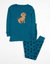Kids Paw Print Pajamas - Dog-Paw-Blue