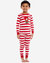 Kids Red Top & White Stripes Pajamas