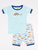 Kids Short Cotton Blue Rainbow - Rainbow-Light-Blue