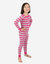 Kids Two Piece Berry & Chime Stripes Pajamas - Berry-Chime