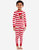 Kids Two Piece Red & White Cotton Pajamas