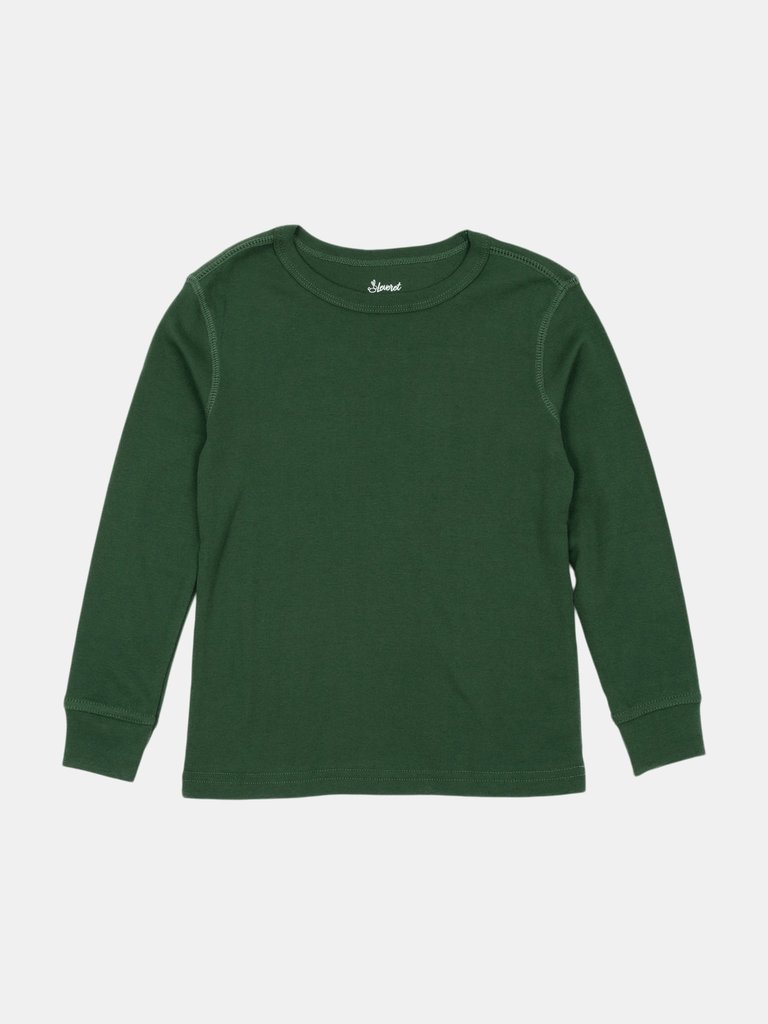 Long Sleeve Boho Color Cotton Shirts - Dark-Green