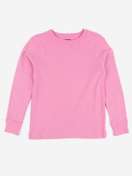 Long Sleeve Classic Color Cotton Shirts - Light-Pink