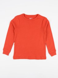 Long Sleeve Classic Color Cotton Shirts - Orange