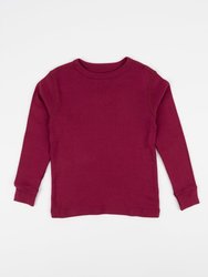 Long Sleeve Classic Color Cotton Shirts - Maroon