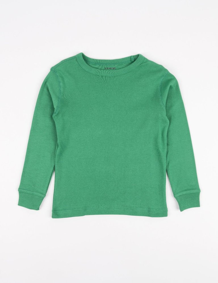 Long Sleeve Classic Color Cotton Shirts - Green