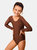 Long Sleeve Leotard - Brown