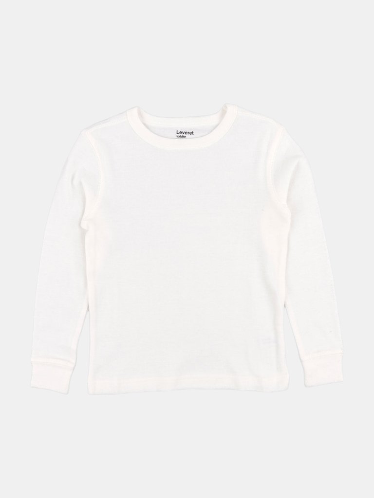 Long Sleeve Neutral Cotton Shirts - Off-White