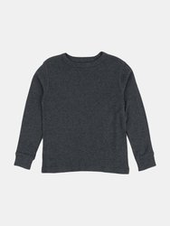 Long Sleeve Neutral Cotton Shirts - Dark-Grey