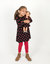 Matching Girl and Doll Hearts Cotton Dress - Hearts-Black