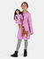 Matching Girl and Doll Hearts Cotton Dress - Llama-Purple