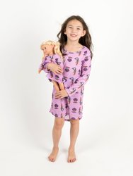 Matching Girl And Doll Mermaid Nightgown - Mermaid-Purple