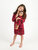 Matching Girl And Doll Moose Nightgown - Moose-Red