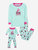 Matching Girl & Doll Cotton Pajamas - Owl-Light-Blue-Pink