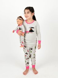 Matching Girl & Doll Dinosaur Pajamas