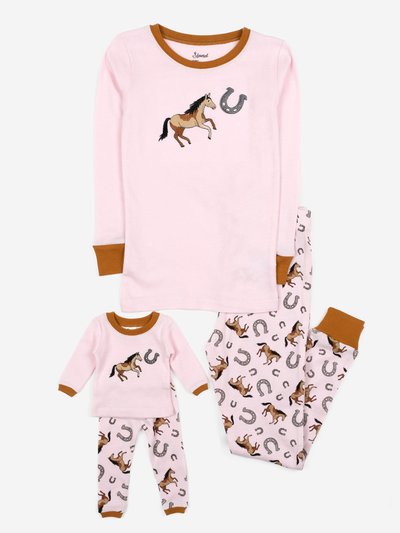 Leveret Matching Girl & Doll Horse Pajamas product