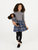 Matching Girl & Doll Plaid Cotton Skirt Dress - Dark-Grey