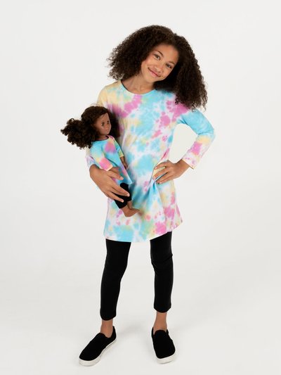Leveret Matching Girl & Doll Tie Dye Dress product