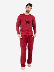 Mens Animal Print Flannel Sets