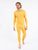 Mens Boho Solid Color Thermal Pajamas - Mustard-Yellow