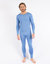 Mens Classic Solid Color Thermal Pajamas - Blue