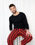 Mens Fleece Plaid Set