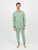 Mens Green & White Stripes Pajamas - Green White