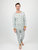 Mens Light Blue Horses Pajamas - Horse-Light-Blue