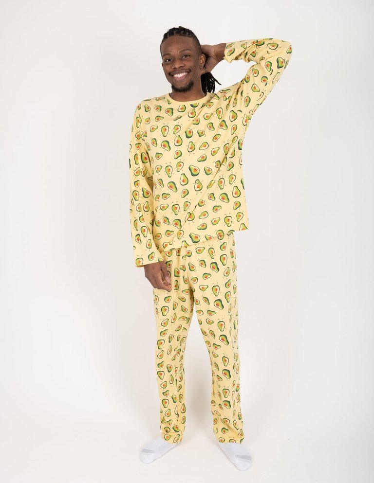 Mens Loose Fit Avocado Pajamas