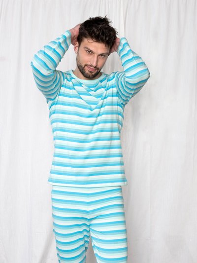 Leveret Mens Loose Fit Stripes Pajamas product