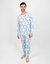 Mens Penguin Cotton Pajamas - Penguin-Light-Blue