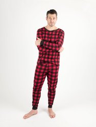 Mens Plaid Cotton Pajamas