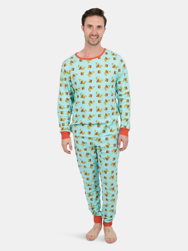 Mens Safari Animals Pajamas