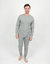 Mens Solid Light Grey Pajamas - Light-Grey