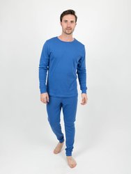 Mens Solid Royal Blue Pajamas - Royal-Blue