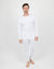 Mens Solid White Pajamas - White