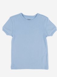 Short Sleeve Cotton T-Shirt Colors - Light-Blue