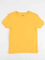 Short Sleeve Cotton T-Shirt Colors - Yellow