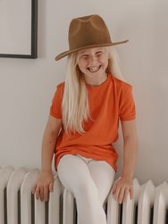 Short Sleeve Cotton T-Shirt Colors - Orange