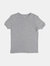 Short Sleeve Cotton T-Shirt Neutrals - Light-Grey