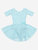 Short Sleeve Skirt Leotard - Blue