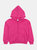 Solid Classic Color Zip Hoodies - Hot-Pink