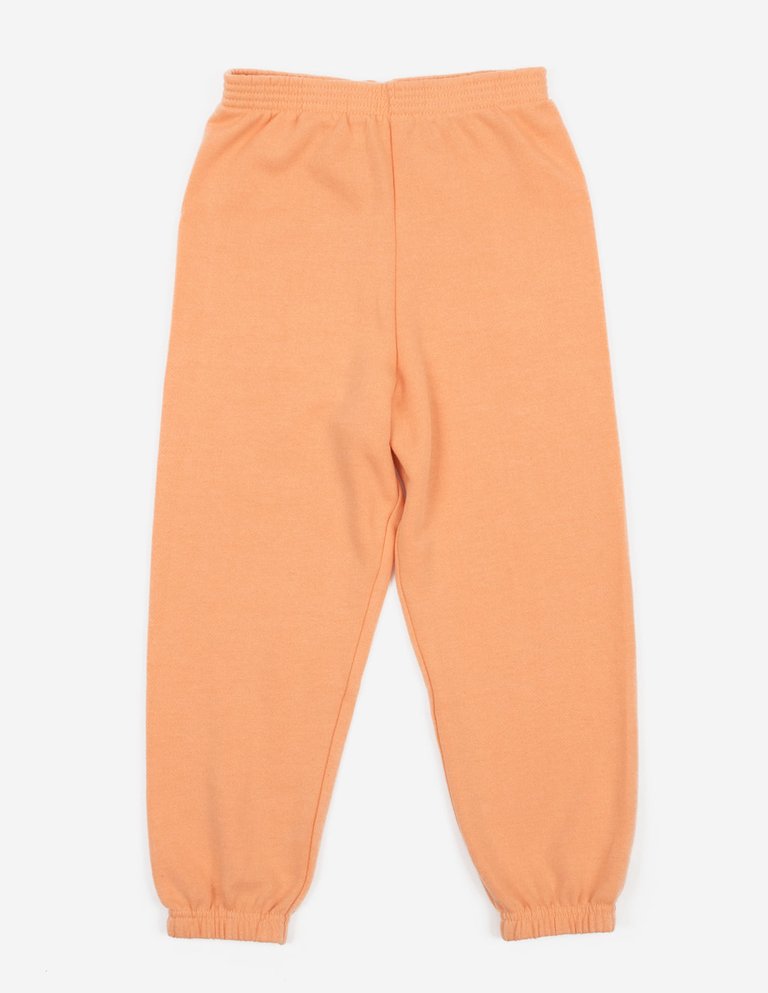 Solid Color Boho Sweatpants - Peach-Pink