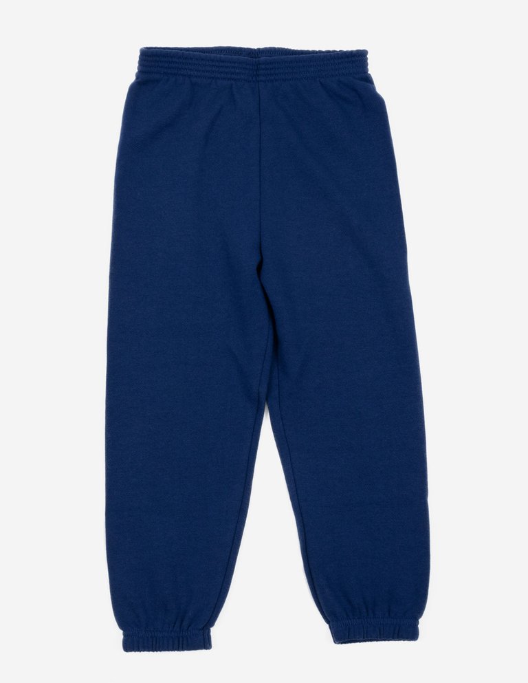 Solid Color Boho Sweatpants - Navy-Blue