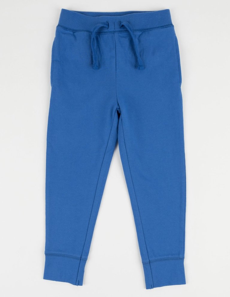 Solid Color Classic Drawstring Pants - Royal-blue